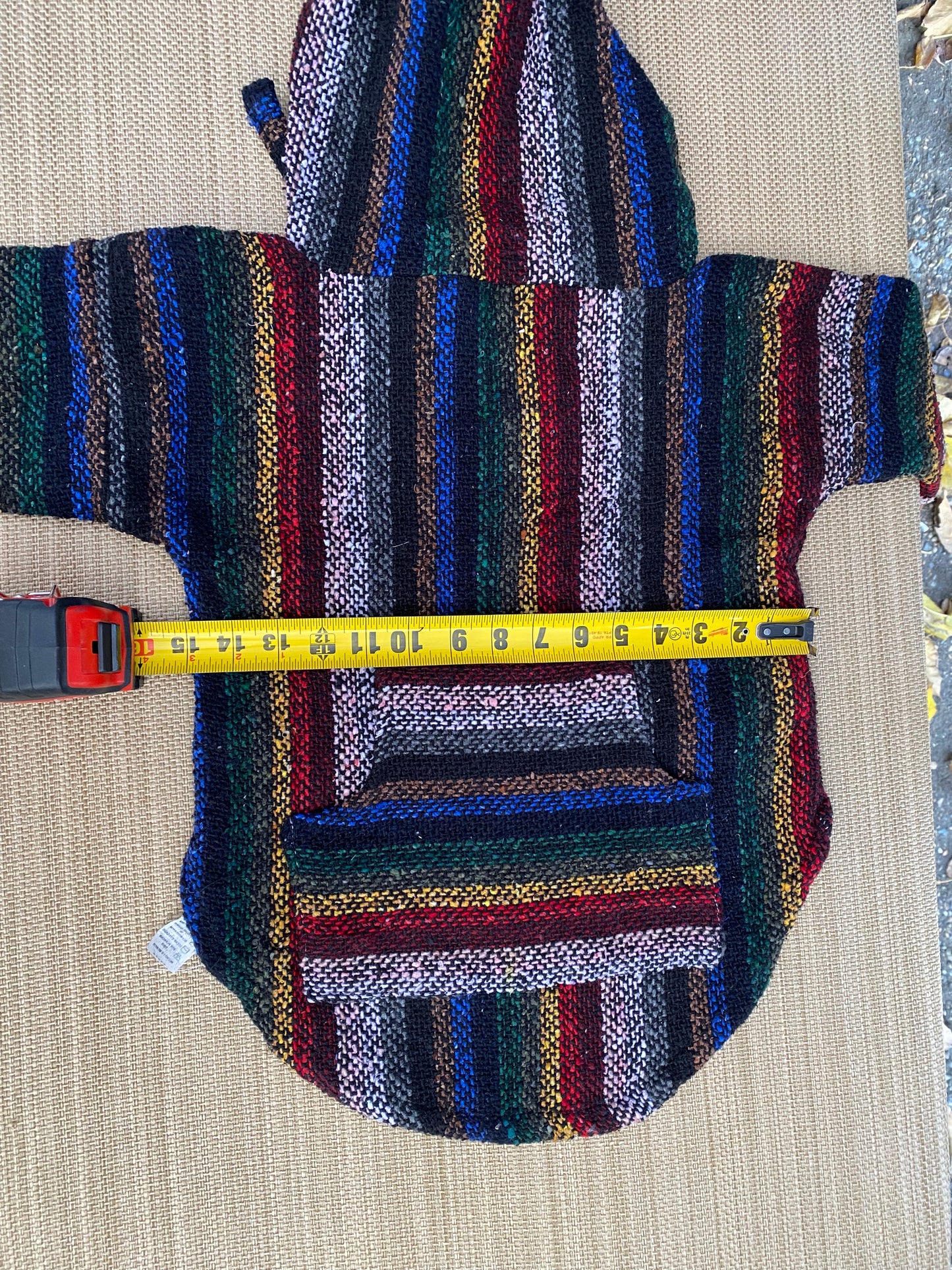 Poncho artesanal para perrito