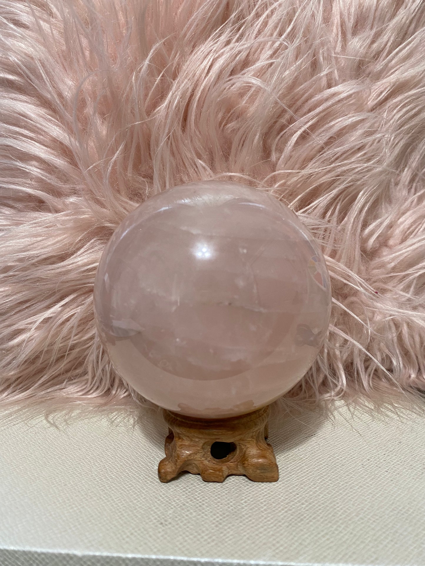 Rose quartz sphere